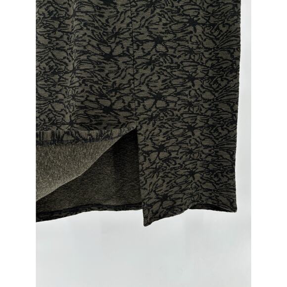 NWT Cut Loose Skirt Womens XL Green Black Vintage Midi Stretch Knit Straight - Picture 11 of 15